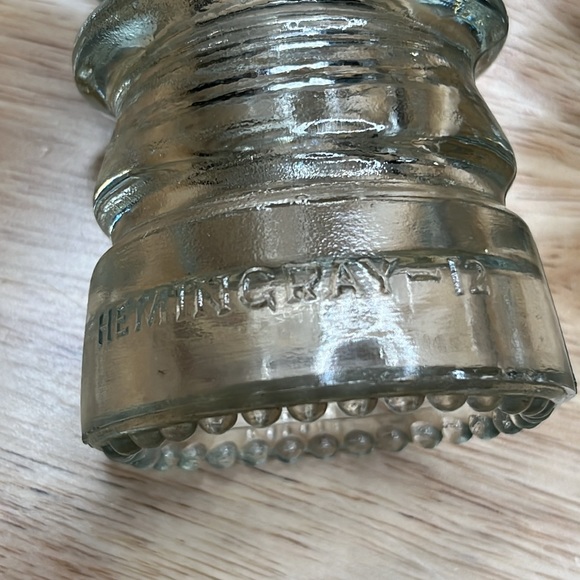 Vintage Hemingray 12 Clear Glass Insulator - Picture 6 of 12